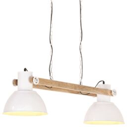 Berkfield Home Industrial Hanging Lamp 25 W White 109 cm E27 - thumbnail 6