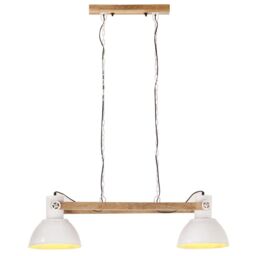 Berkfield Home Industrial Hanging Lamp 25 W White 109 cm E27 - thumbnail 3