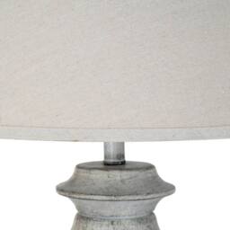 Lemon Pavilion Furniture and Decor Montara Table Lamp with Linen Shade - Resin - L41 x W41 x H66 cm White - thumbnail 4
