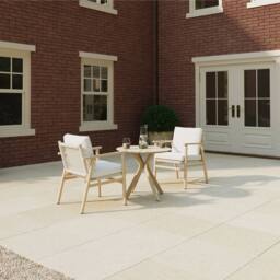 Charles Bentley Delgada Acacia & Weave Bistro Set in Natural - thumbnail 4