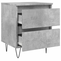 Berkfield Home Bedside Cabinet Concrete Grey 40x35x50 cm Engineered Wood - Size: 40 x 35 x 50 cm - thumbnail 6