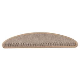 Berkfield Home Stair Mats Self-adhesive Sisal-Look 15 pcs 56x17x3 cm Light Beige - Size: Medium - thumbnail 4