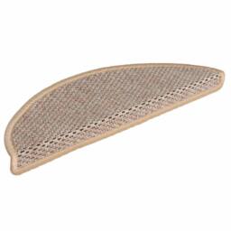 Berkfield Home Stair Mats Self-adhesive Sisal-Look 15 pcs 56x17x3 cm Light Beige - Size: Medium - thumbnail 3