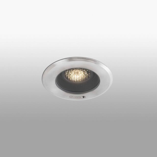 Netlighting Geiser Outdoor LED Recessed Ceiling Light Tiltable 1x GU10 IP67 in Grey - image 1