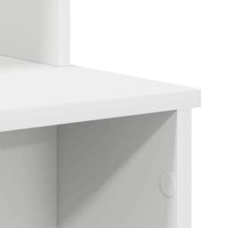 Berkfield Home Elegant Desk with Storage White 120.5x44x88.5 cm Engineered Wood - thumbnail 9
