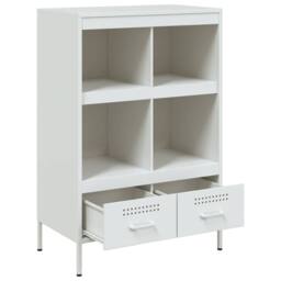 Berkfield Home Highboard White 68x39x101.5 cm Steel - thumbnail 9