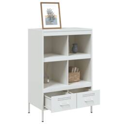 Berkfield Home Highboard White 68x39x101.5 cm Steel - thumbnail 5