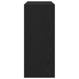 Berkfield Home Elegant Book Cabinet/Room Divider Black Oak 100x30x72 cm Engineer - Size: 100 x 30 x 72 cm - thumbnail 7