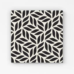 "Warren Reed - Designer Modern Stylish Abstract Texture Canvas in Black - Size: W30"" x H30""" - thumbnail 1
