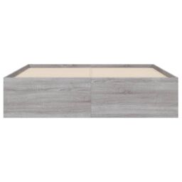 Berkfield Home Bed Frame with Drawers without Mattress Grey Sonoma 120x190 cm Small Double - thumbnail 6