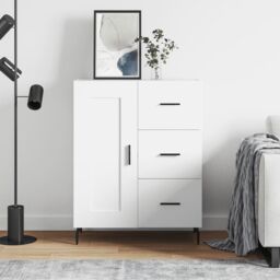 Berkfield Home Sideboard White 69.5x34x90 cm Engineered Wood - thumbnail 1