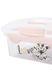 Keeeper Minnie Traveller Organising Storage Box with Lid Nordic Pink - thumbnail 5