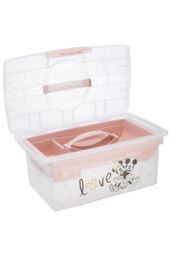 Keeeper Minnie Traveller Organising Storage Box with Lid Nordic Pink - thumbnail 2
