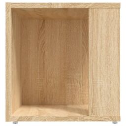 Berkfield Home Side Table Sonoma Oak 33x33x34.5 cm Engineered Wood in Brown - thumbnail 6