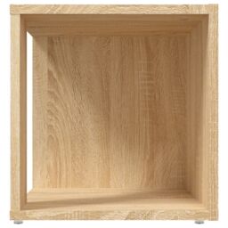 Berkfield Home Side Table Sonoma Oak 33x33x34.5 cm Engineered Wood in Brown - thumbnail 5