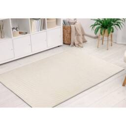 HOME LUXE INTERIOR Loren Cream Area Rug 130 x 210cm - Luxury Soft Living Room Carpet - Size: 133 cm x 210 cm - thumbnail 2