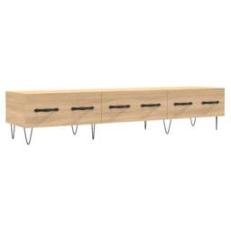 Berkfield Home TV Cabinet Sonoma Oak 150x36x30 cm Engineered Wood in Light Tan - Size: 150 x 36 x 30 cm