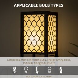 HOMCOM 2-Light Modern Floor Lamp with Shelves for Living Room, Bedroom in Black - thumbnail 8