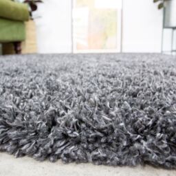 Kukoon Soft Fluffy Thick Pile Shaggy Area Rug, Living Room Bedroom Carpet Runner in Stone - Size: 60 cm x 110 cm - thumbnail 4