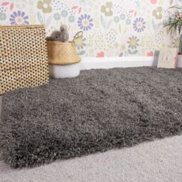 Kukoon Soft Fluffy Thick Pile Shaggy Area Rug, Living Room Bedroom Carpet Runner in Stone - Size: 60 cm x 110 cm - thumbnail 2