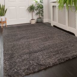 Kukoon Soft Fluffy Thick Pile Shaggy Area Rug, Living Room Bedroom Carpet Runner in Stone - Size: 60 cm x 110 cm - thumbnail 5