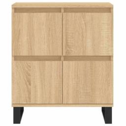 Berkfield Home Sideboards 2 pcs Sonoma Oak Engineered Wood in Light Tan - thumbnail 6