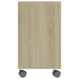 Berkfield Home Side Table Sonoma Oak 70x35x55 cm Engineered Wood in Brown - Size: 70 x 35 x 55 cm - thumbnail 5