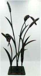 Inspirational Gifting Field Mice Sculpture Ornament Cast Iron Decoration in Bronze - thumbnail 2