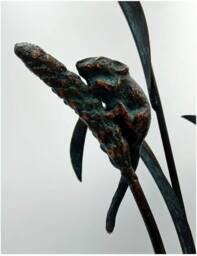 Inspirational Gifting Field Mice Sculpture Ornament Cast Iron Decoration in Bronze - thumbnail 4