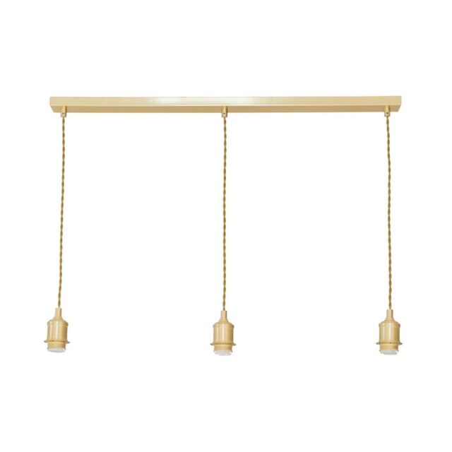 ValueLights Shaw Diner Bar 3 Drop Brass Chrome Gold Black Adjustable Ceiling Light - image 1