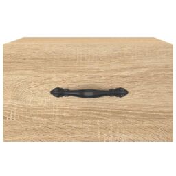 Berkfield Home Wall-mounted Bedside Cabinets 2 pcs Sonoma Oak 35x35x20 cm in Brown - Size: 35 x 35 x 20 cm - thumbnail 6