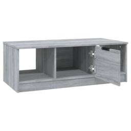 Berkfield Home Coffee Table Grey Sonoma 102x50x36 cm Engineered Wood - Size: 102 x 50 x 36 cm - thumbnail 5
