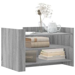 Berkfield Home Coffee Table Grey Sonoma 80x50x50 cm Engineered Wood - Size: 80 x 50 x 50 cm - thumbnail 3
