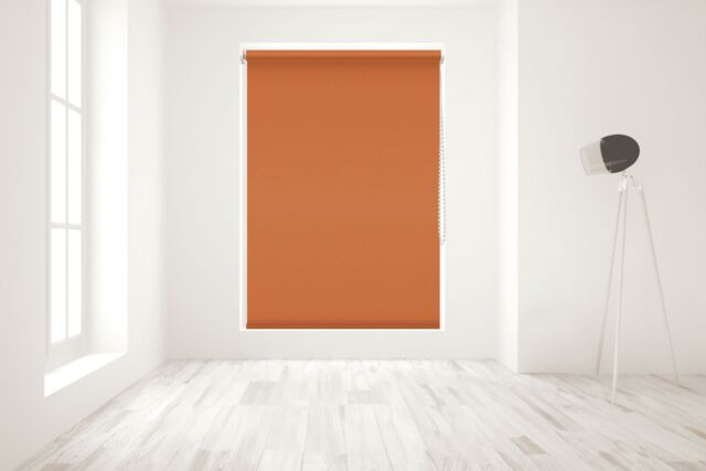 Blinds Outlet Blackout Roller Blind in Burnt Orange - Size: 210 cm width x 160 cm drop - image 1