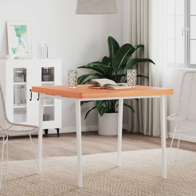 Berkfield Home Table Top 80x80x4 cm Square Solid Wood Beech in Brown - Size: 80 x 80 x 4 cm - image 1