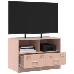 Berkfield Home TV Cabinet Pink 67x39x44 cm Steel - Size: 67 x 39 x 44 cm - thumbnail 5