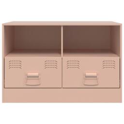 Berkfield Home TV Cabinet Pink 67x39x44 cm Steel - Size: 67 x 39 x 44 cm - thumbnail 6