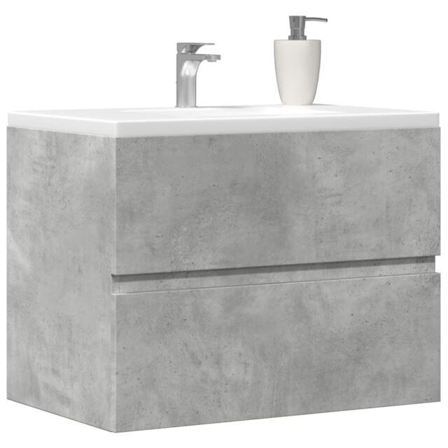 Berkfield Home Bathroom Cabinet Concrete Grey 60x38.5x45 cm Engineered Wood - image 1