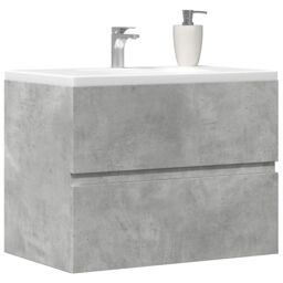 Berkfield Home Bathroom Cabinet Concrete Grey 60x38.5x45 cm Engineered Wood - thumbnail 1