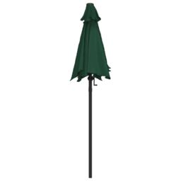 Berkfield Home Parasol Green 200x224 cm Aluminium - thumbnail 4