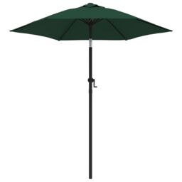 Berkfield Home Parasol Green 200x224 cm Aluminium - thumbnail 2