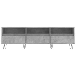 Berkfield Home TV Cabinet Concrete Grey 150x30x44.5 cm Engineered Wood - thumbnail 5