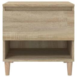 Berkfield Home Bedside Tables 2 pcs Sonoma Oak 50x46x50 Engineered Wood in Brown - thumbnail 5