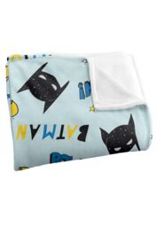 DC Comics Batman Sketch Icons Blanket 152 x 127 cm in White - thumbnail 3