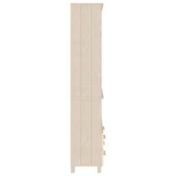 Berkfield Home Highboard HAMAR Solid Wood Pine Honey Brown in Light Brown - thumbnail 4