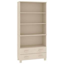 Berkfield Home Highboard HAMAR Solid Wood Pine Honey Brown in Light Brown - thumbnail 3