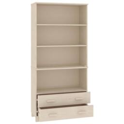 Berkfield Home Highboard HAMAR Solid Wood Pine Honey Brown in Light Brown - thumbnail 5