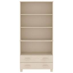 Berkfield Home Highboard HAMAR Solid Wood Pine Honey Brown in Light Brown - thumbnail 1