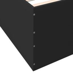 Berkfield Home Modern Bed Frame without Mattress Black 150x200 cm King Size - thumbnail 8