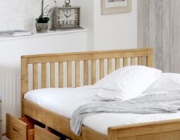 Rest Relax Maxine Wooden Storage Cabin Bed in Beige - Size: Single - thumbnail 3